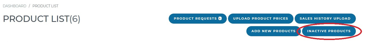 Inactive products